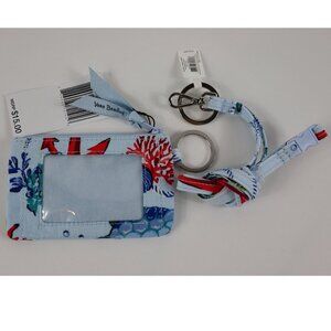 Vera Bradley ANCHORS AWEIGH - BREAK AWAY LANYARD and ZIP ID CASE New!